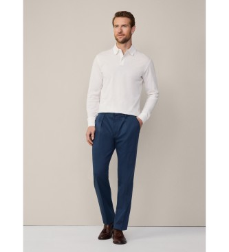 Hackett London Broek navy met koord