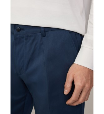 Hackett London Broek navy met koord