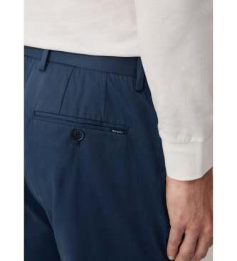 Hackett London Broek navy met koord