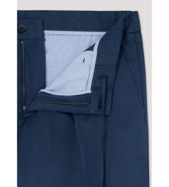 Hackett London Broek navy met koord