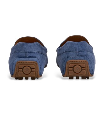 Hackett London Usnjene mokasine Driver Saddle Navy