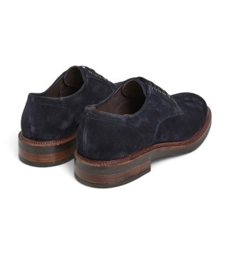 Hackett London Zapatos de piel Egmont Velvet marino