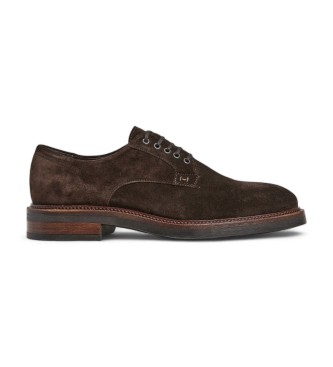 Hackett London Egmont Velvet bruna lderskor