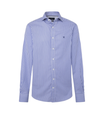 Hackett London Ess Bengal Stripe blue shirt