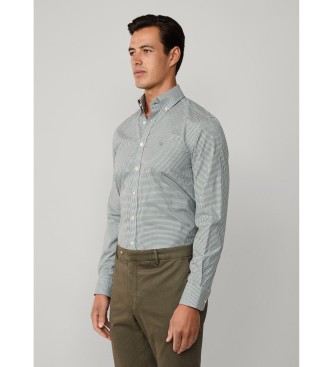 Hackett London Camicia a quadretti verde essenziale