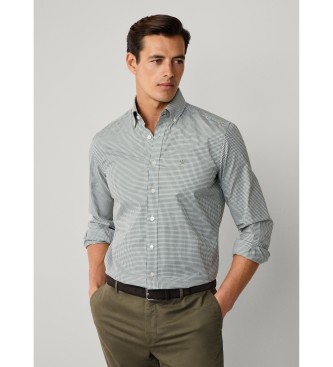 Hackett London Camicia a quadretti verde essenziale