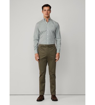 Hackett London Camicia a quadretti verde essenziale
