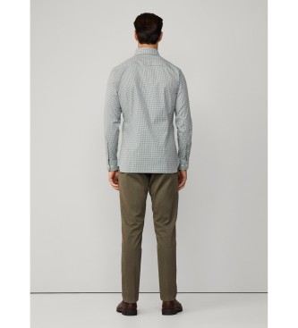Hackett London Camicia a quadretti verde essenziale