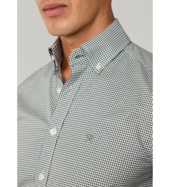 Hackett London Camicia a quadretti verde essenziale