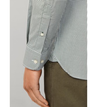 Hackett London Camicia a quadretti verde essenziale