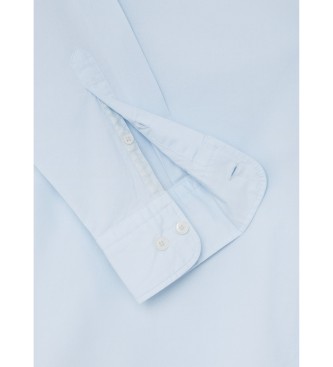 Hackett London Shirt Ess Gmt Dye Stret Pop blauw