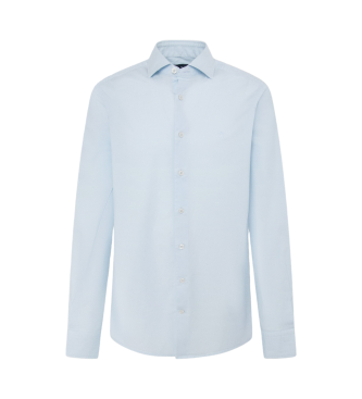 Hackett London Shirt Ess Gmt Dye Stret Pop blauw