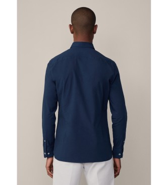 Hackett London Stret Pop navy skjorte