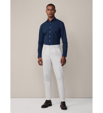 Hackett London Camisa Stret Pop azul-marinho