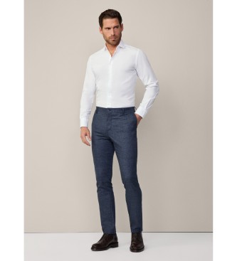 Hackett London Wit geverfd overhemd