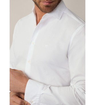 Hackett London Wit geverfd overhemd