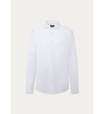 Hackett London Wit geverfd overhemd