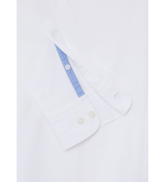 Hackett London Wit geverfd overhemd
