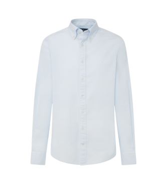 Hackett London Niebieska koszula Ess Gmt Dyed Oxford Shirt