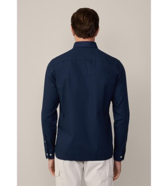 Hackett London Ess Gmt Dyed Oxford navy shirt