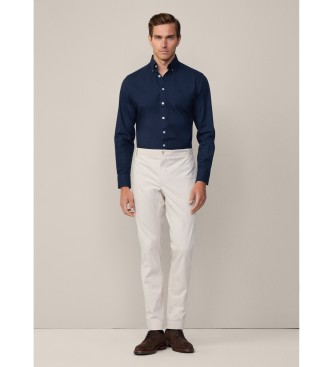 Hackett London Ess Gmt Dyed Oxford navy skjorte