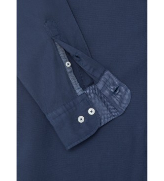 Hackett London Srajca Ess Gmt Dyed Oxford navy