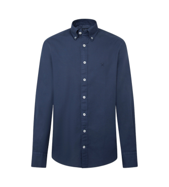 Hackett London Ess Gmt Dyed Oxford Hemd navy