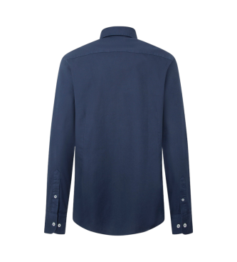 Hackett London Ess Gmt Dyed Oxford navy shirt