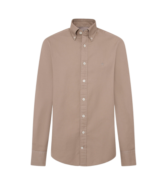 Hackett London Camisa Ess Gmt Dyed Oxford beige