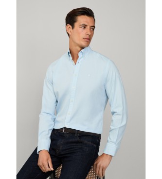 Hackett London Camisa Oxford azul 