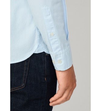 Hackett London Camisa Oxford azul 