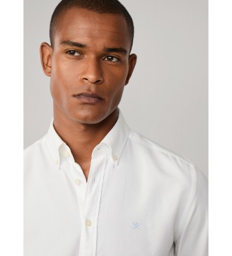 Hackett London Wei gefrbtes Oxford-Hemd