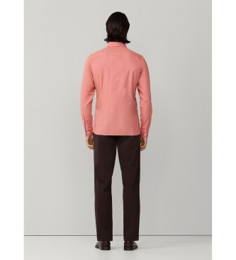 Hackett London Camisa oxford de corte � medida vermelha