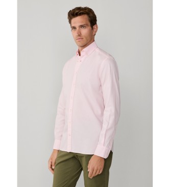 Hackett London Tailored fit oxfordskjorte i pink