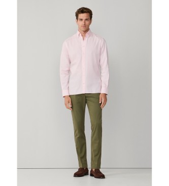 Hackett London Tailored fit oxfordskjorte i pink
