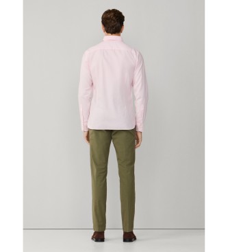 Hackett London Tailored fit oxfordskjorte i pink