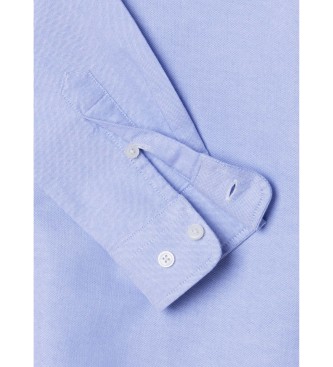 Hackett London ESS Chemise Oxford bleue