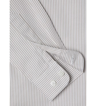 Hackett London Camisa Oxford beige