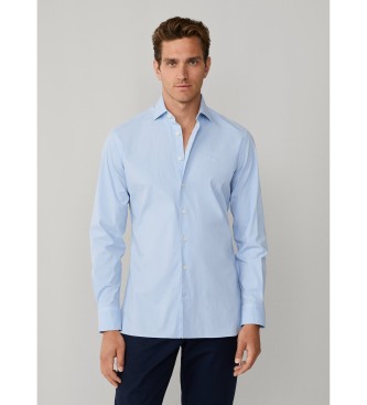 Hackett London Poplin stretch poplin skjorte tailored fit bl�