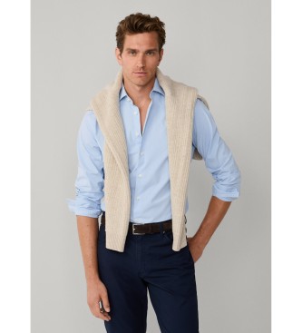 Hackett London Poplin stretch poplin skjorte tailored fit bl�