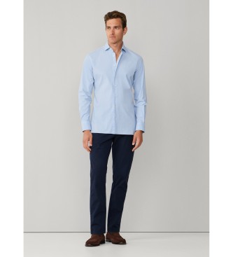 Hackett London Poplin stretch poplin skjorte tailored fit bl�