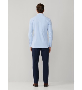 Hackett London Poplin stretch poplin skjorte tailored fit bl�
