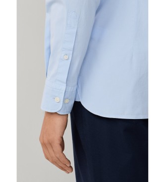 Hackett London Poplin stretch poplin skjorte tailored fit bl�