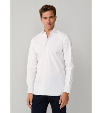 Hackett London Popeline Stretch-Popeline-Hemd Tailored Fit Wei�