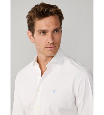 Hackett London Popeline Stretch-Popeline-Hemd Tailored Fit Wei�