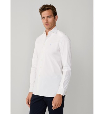 Hackett London Popeline Stretch-Popeline-Hemd Tailored Fit Wei�