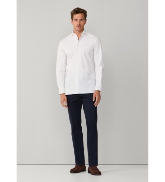 Hackett London Popeline Stretch-Popeline-Hemd Tailored Fit Wei�