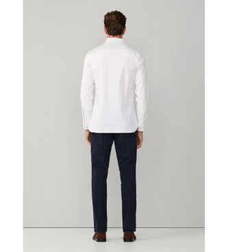 Hackett London Popeline Stretch-Popeline-Hemd Tailored Fit Wei�