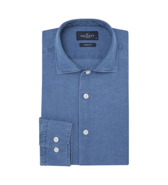 Hackett London Camisa de ganga essencial azul