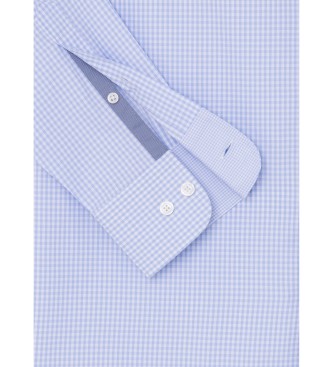 Hackett London Niebieska koszula Essential Gingham